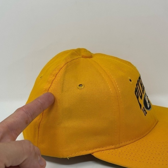 Vintage 90s Purdue Snapback Hat Embroidered - Picture 8 of 9